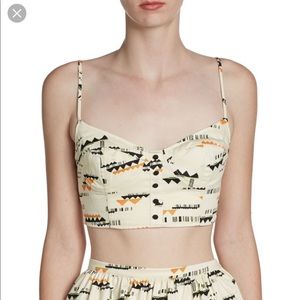 Patterson.j kincaid scarlet bustier top